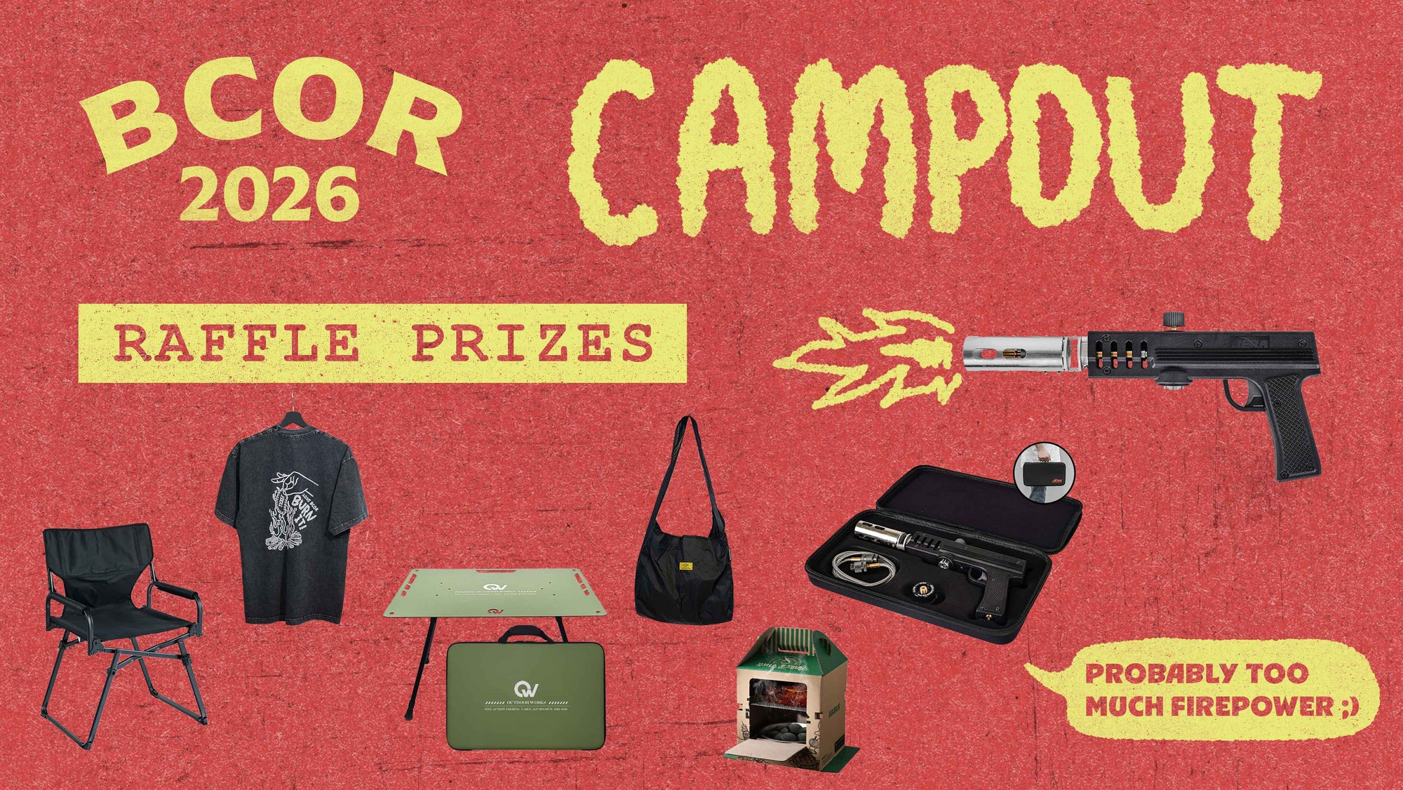 A few little raffle prizes for the BCOR Campout!