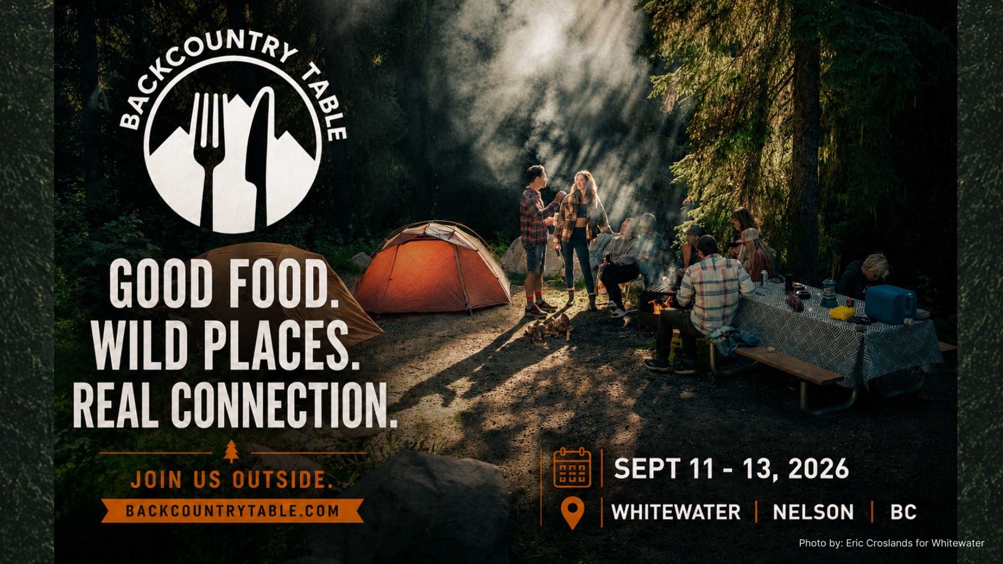 [Backcountry Table 2026] Outdoor Cooking & Camping | September 11–13 | Nelson, BC