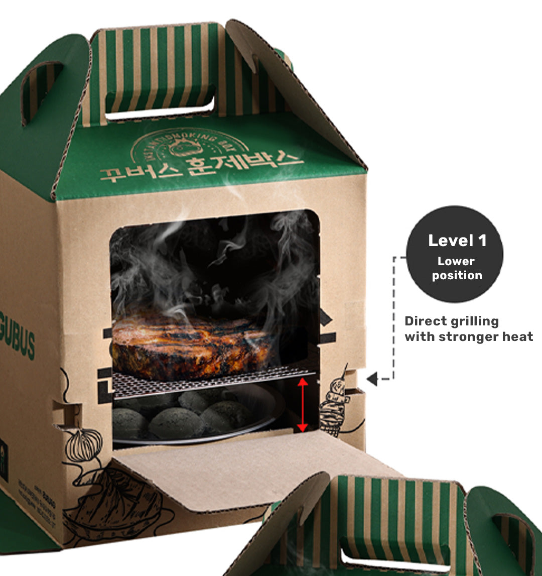 GGUBUS Disposable Smoker Grill Box
