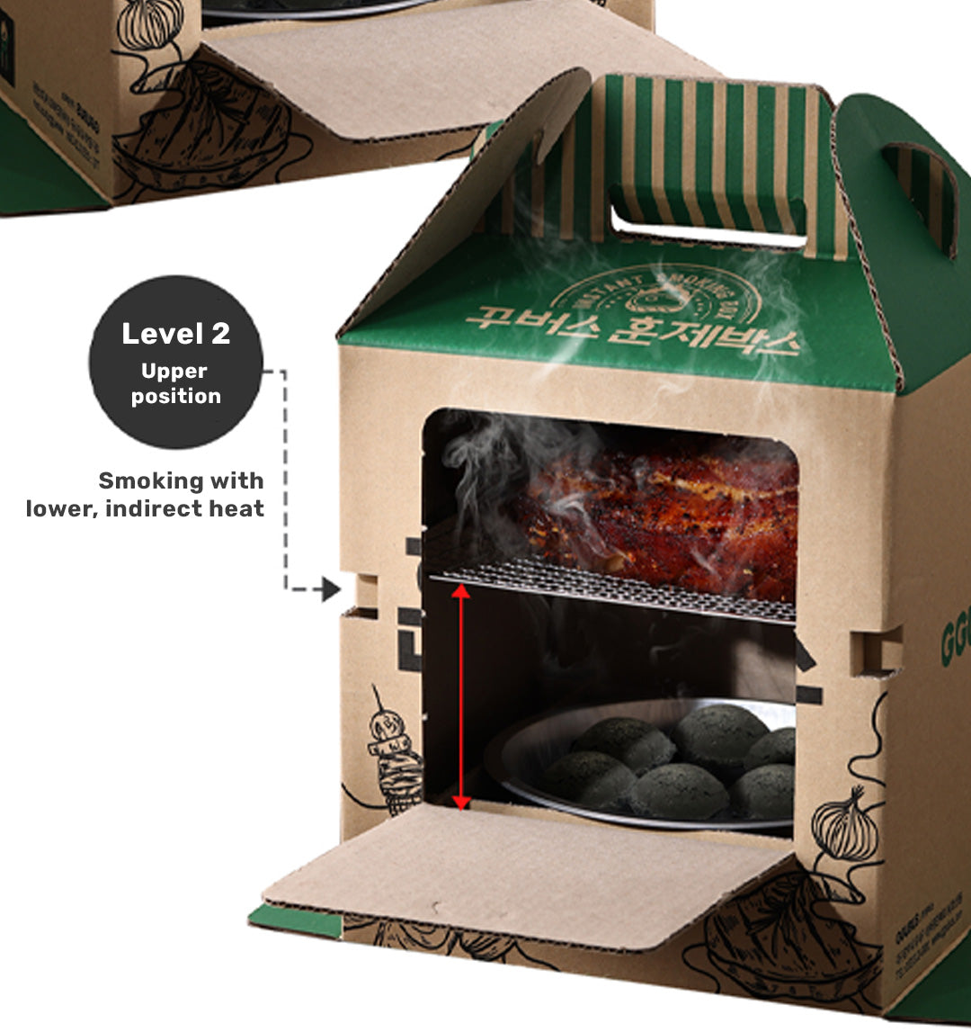 GGUBUS Disposable Smoker Grill Box